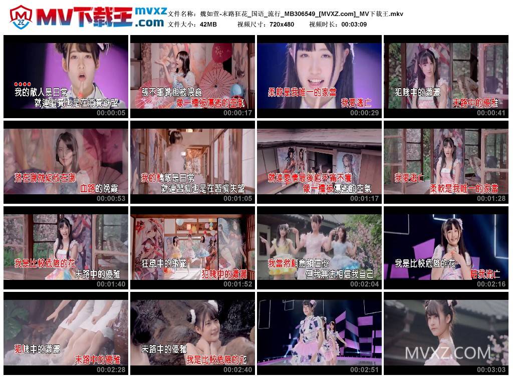 魏如萱-末路狂花_国语_流行_MB306549